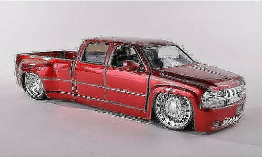 Chevrolet Silverado pickup 1/24 Jada Toys Dooley rot 1999 modellautos