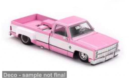 Chevrolet Silverado 1/64 Mini GT Dually Vintage Spec V2 pink/weiss 1980 1:64 modellautos