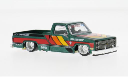 Chevrolet Silverado 1/64 Mini GT Kaido Works V3 gr&uuml;n/Dekor 1980 1:64 modellautos