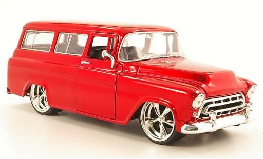 Chevrolet Suburban suv 1/24 Jada Toys rot 1957 modellautos
