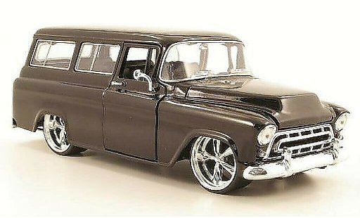 Chevrolet Suburban suv 1/24 Jada Toys schwarz 1957 modellautos
