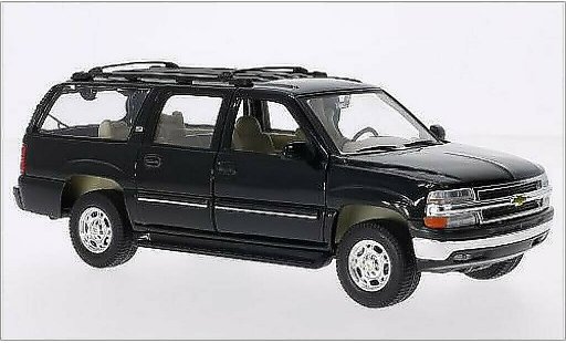 Chevrolet Suburban suv 1/24 Welly schwarz 2001 modellautos
