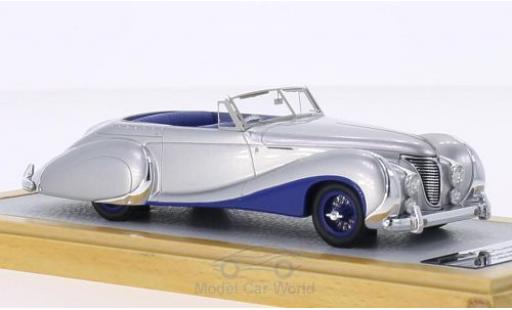 Modellautos Talbot Lago 1/43 Chromes T26 Record Cabriolet Saoutchik silber/blau RHD 1948 sn 100272 Talbot Lago 1/43 Chromes T26 Record Cabriolet Saoutchik silber/blau RHD 1948 sn 100272 modellautos
