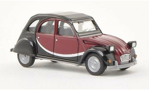Citroen 2CV Charleston 1/87 Herpa schwarz/rot modellautos