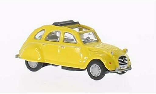 Citroen 2CV Berline 1/87 Schuco gelb modellautos