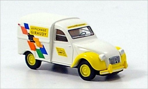 Citroen 2CV Fourgonnette 1/87 Brekina Kasten Giraudy modellautos