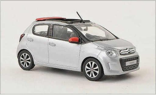 Citroen C1 Airscape 1/43 Norev 5-Turer mettalic grau 2014 modellautos