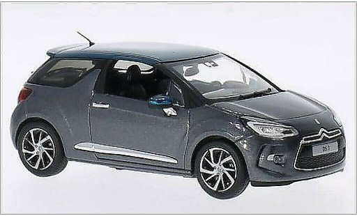 DS Automobiles DS3 Berline 1/43 Norev mettalic grau/mettalic gr&Atilde;&frac14;n 2015 modellautos