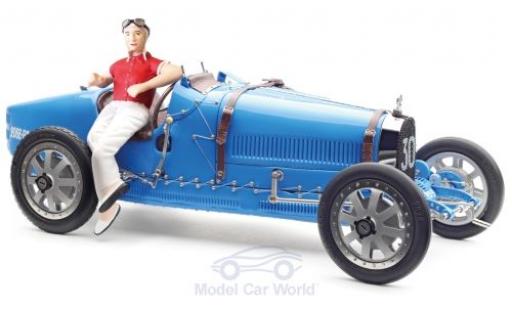 Bugatti 35 1/18 CMC T Grand Prix blau No.30 mit Frauen-Fahrerfigur modellautos