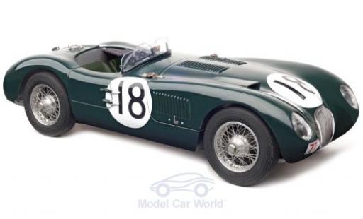 Modellautos Jaguar C-Type 1/18 CMC grün RHD No.18 Racing Team 24h Le Mans 1953 T.Rolt/D.Hamilton Jaguar C-Type 1/18 CMC grün RHD No.18 Racing Team 24h Le Mans 1953 T.Rolt/D.Hamilton modellautos