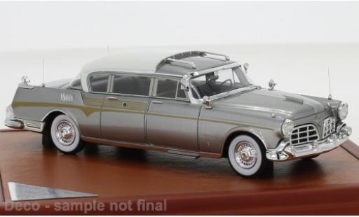Modellautos Imperial Crown 1/43 CMF Ghia Limousine silber/weiss King Saud 1956 Imperial Crown 1/43 CMF Ghia Limousine silber/weiss King Saud 1956 modellautos
