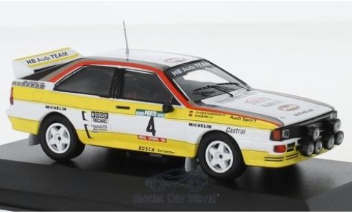 Modellautos Audi Quattro 1/43 CMR quattro A2 No.4 HB Team HB Rallye WM Rallye Portugal 1984 mit Decals W.Röhrl/C.Geistdörfer Audi Quattro 1/43 CMR quattro A2 No.4 HB Team HB Rallye WM Rallye Portugal 1984 mit Decals W.Röhrl/C.Geistdörfer modellautos