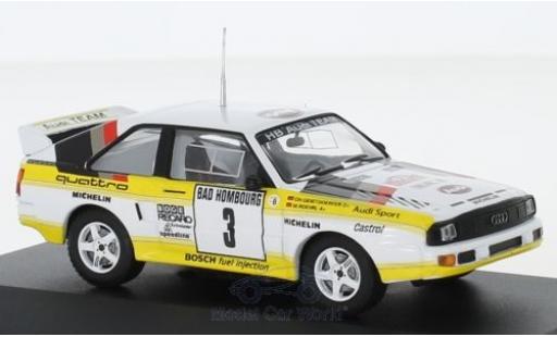 Modellautos Audi Sport Quattro 1/43 CMR Sport quattro No.3 HB Team HB Rallye WM Rallye Monte Carlo 1985 mit Decals W.Röhrl/C.Geistdörfer Audi Sport Quattro 1/43 CMR Sport quattro No.3 HB Team HB Rallye WM Rallye Monte Carlo 1985 mit Decals W.Röhrl/C.Geistdörfer modellautos