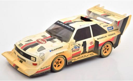 Modellautos Audi Sport Quattro 1/18 CMR Sport quattro S1 E2 No.1 Sport International Hill Climb Pikes Peak 1987 avec pistes de course W.Röhrl Audi Sport Quattro 1/18 CMR Sport quattro S1 E2 No.1 Sport International Hill Climb Pikes Peak 1987 avec pistes de course W.Röhrl modellautos