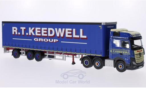 Mercedes Actros 1/50 Corgi MP4 RHD R.T. Keedwell Group Gardinenplanen-Sattelzug ohne Vitrine modellautos