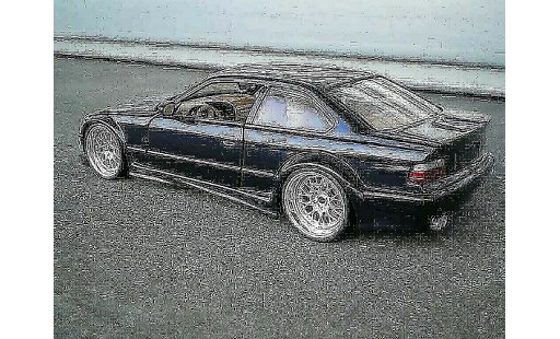Bmw M3 coupe 1/18 Ut Models GTR E36 blau jantes larges modellautos