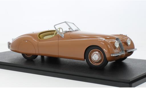Jaguar XK 1/18 Cult Scale Models 120 OTS metallise brun clair RHD 1948 modellautos