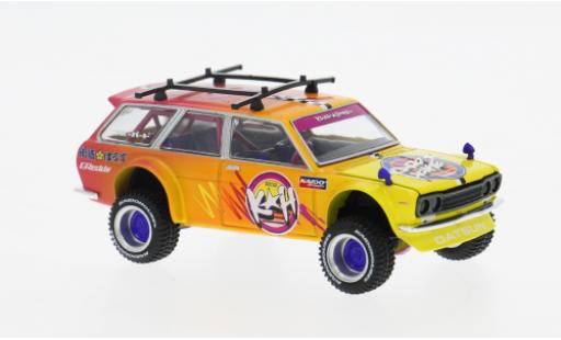 Datsun 510 1/64 Mini GT Wagon 4x4 Kaido Islands V1 orange/violett 1969 1:64 modellautos