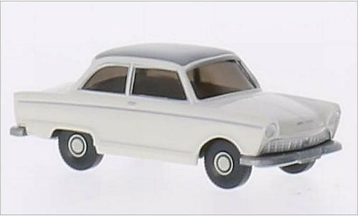 DKW Junior Berline 1/87 Wiking de Luxe weiss/matt-grau modellautos