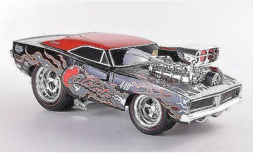 Dodge Charger R/T 1/18 Maisto schwarz/rot 1969 modellautos