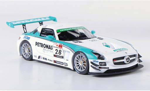 Modellautos Mercedes SLS 1/43 Ebbro AMG GT3 No.28 Petronas Synthium 12h Merdeka 2011 M.Moh/T.Kataoka/J.Lester/R.Ritchie Mercedes SLS 1/43 Ebbro AMG GT3 No.28 Petronas Synthium 12h Merdeka 2011 M.Moh/T.Kataoka/J.Lester/R.Ritchie modellautos