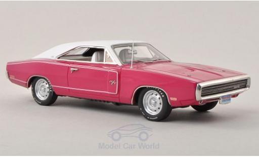 Dodge Charger 1970 1/43 Ertl R/T rosa/weiss 1970 modellautos