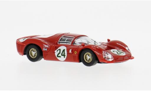 Modellautos Ferrari 330 P3 Daytona 1967 #24 M.Parkes/L.Scarfiotti 1/87 Brekina
