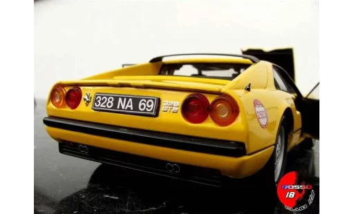 Ferrari 328 GTB 1/18 Kyosho gelb 60 relay #2503 modellautos