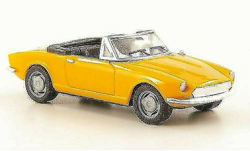 Fiat 124 Sport Spider 1/87 Herpa orange modellautos