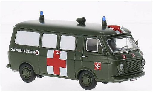 Fiat 238 Ambulanza 1/43 Rio Militarambulanz S.M.O.M.Sovrano Militare Ordine di Malta modellautos