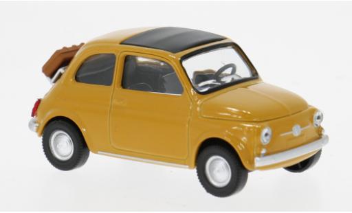 Modellautos Fiat 500 F gelb 1965 1/43 Norev