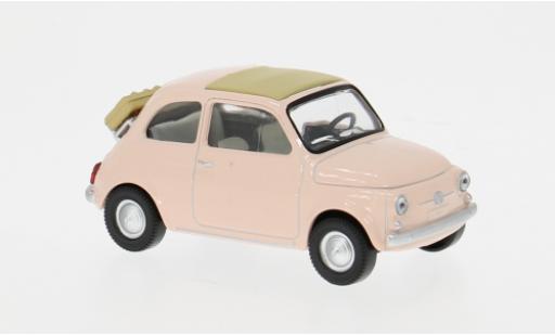Modellautos Fiat 500 F pink 1965 1/43 Norev