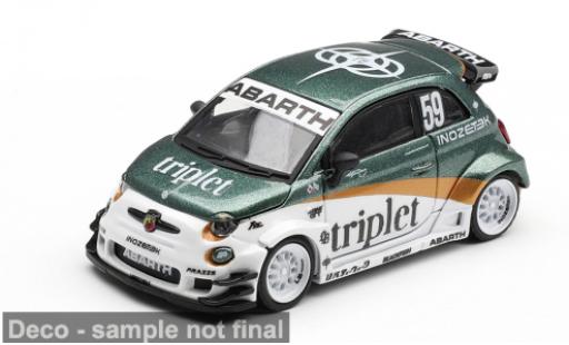 Fiat 595 1/64 Mini GT Abarth LB-Works weiss/gr&uuml;n 2026 TY Edition 1:64
