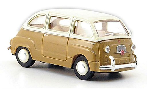 Fiat 600 Multipla 1/87 Brekina braun/elfenbein modellautos