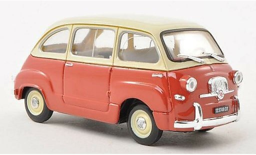 Fiat 600 Multipla 1/43 Brumm rot/beige 1956 modellautos