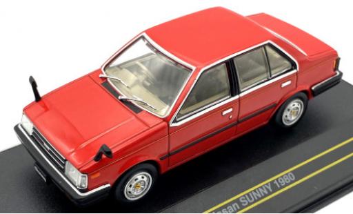 Nissan Sunny 1/43 First 43 Models rot/Dekor RHD 1980 modellautos