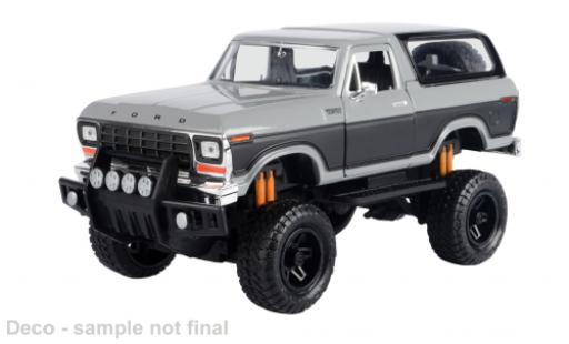 Ford Bronco 1/24 Motormax grau/grau 1978 1:24 modellautos