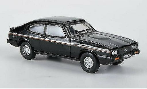Ford Capri 2.8i 1/76 Oxford MkIII 2.8 Injection schwarz 1983 modellautos