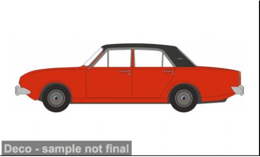 Modellautos Ford Corsair 2000E rot/schwarz 1/76 Oxford