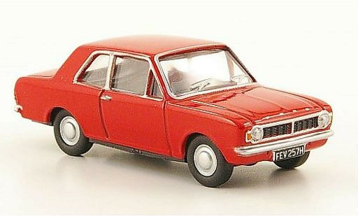 Ford Cortina MK2 1/76 Oxford MKII rot modellautos