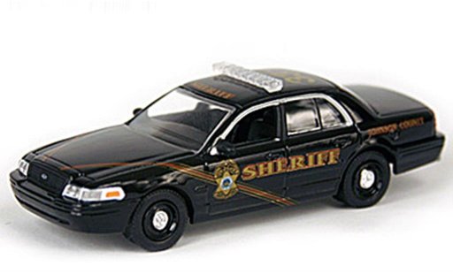 Ford Crown Police Interceptor 1/64 Greenlight Victoria Johnson County Sheriff Cruiser Polizei (USA) 2008 modellautos