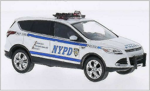 Ford Escape Police 1/43 Greenlight (Kuga II) weiss NYPD - New York 2014 modellautos