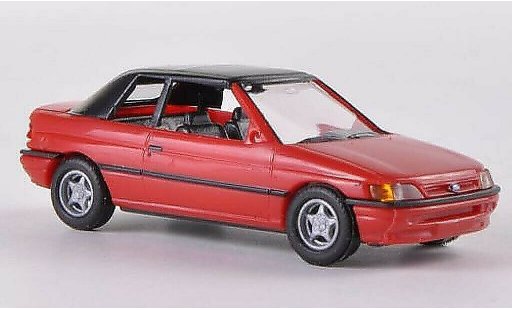 Ford Escort Berline 1/87 Busch Cabrio geschlossen rot 1991 modellautos