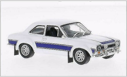 Ford Escort MK1 1/43 Greenlight I 2000 weiss/blau RHD 1974 modellautos