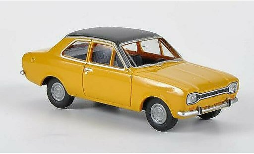 Ford Escort MK1 1/87 Wiking MkI gelb/schwarz modellautos