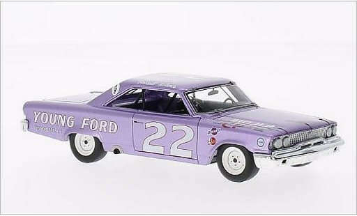 Ford Galaxy Berline 1/43 Spark No.22 Darlington 1963 modellautos