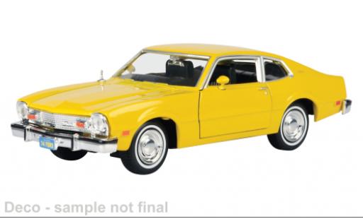 Ford Maverick 1/24 Motormax gelb 1974 1:24 modellautos
