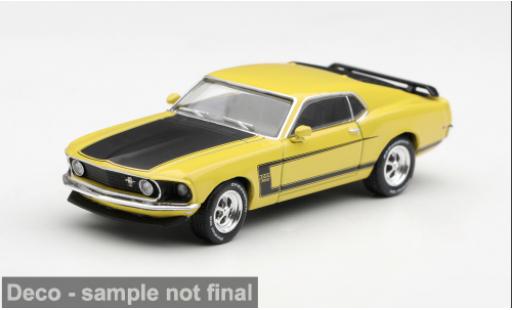 Modellautos Ford Mustang Boss 302 gelb/schwarz 1969 1/64 Mini GT