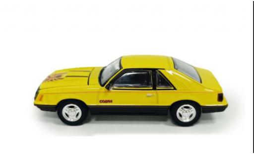 Ford Mustang 1/64 Greenlight Cobra Fastback gelb 1979 1:64 modellautos