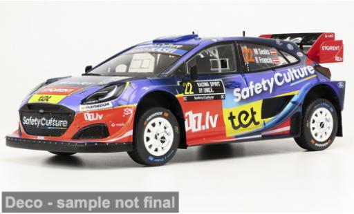 Ford Puma 1/18 IXO Rally1 WRC Rally Schweden 2025 #22 M.Sesks/R.Francevic 1:18 modellautos